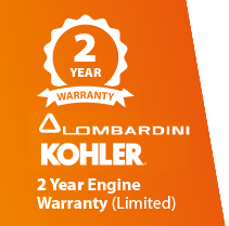 Lombardini kohler 2 year warranty