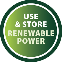use and store renewable power
